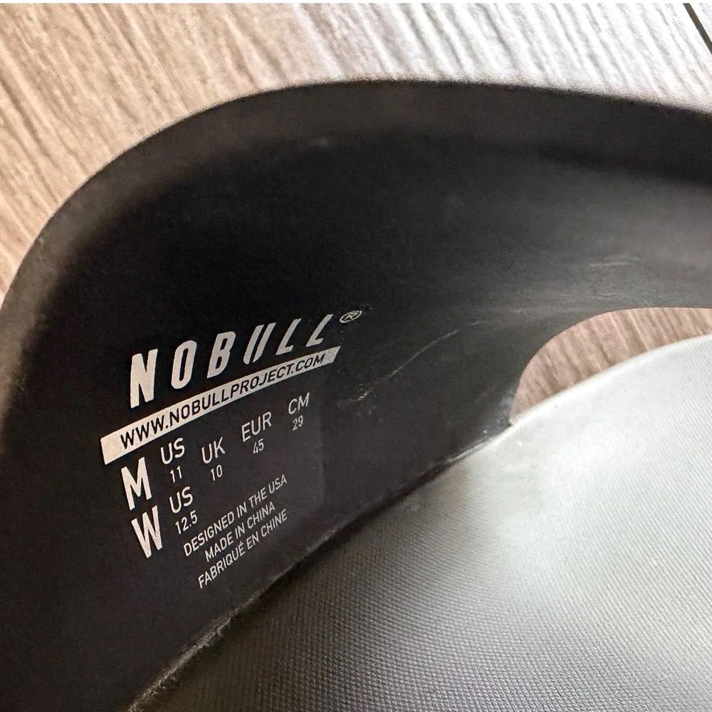NOBULL Mens Slide Sandal Army Green Black Logo Mens 11 AS0011-AGB